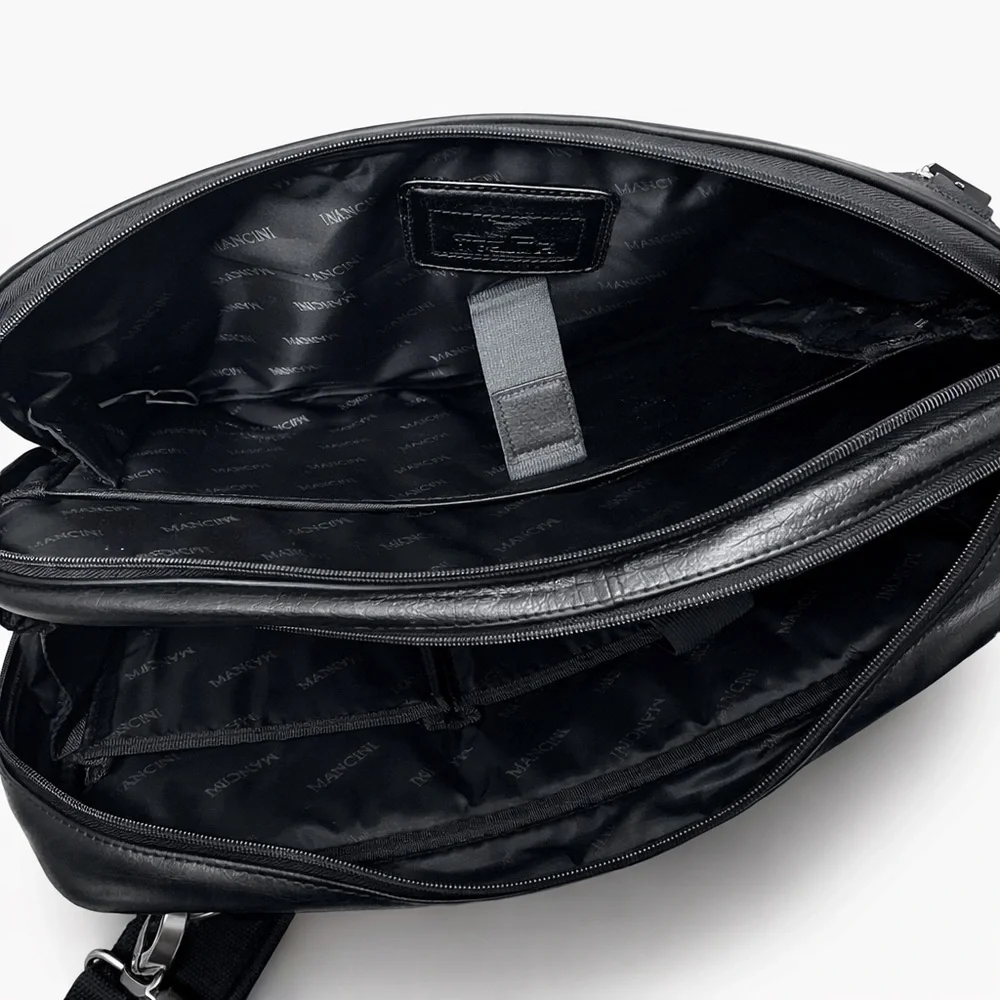 Mancini laptop messenger genuine leather bag briefcase